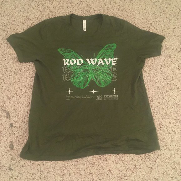 Green ROD WAVE graphic tee - Picture 1 of 3